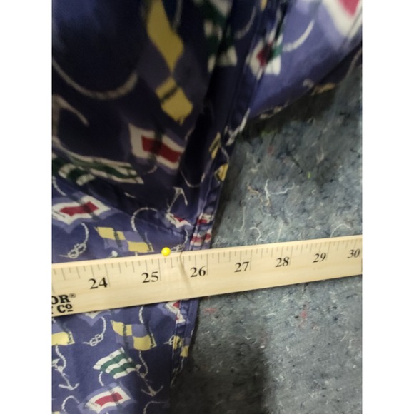 Club Room Blue Nautical Them Short Sleeve Shirt Size‎ L 100% Cotton - Picture 4 of 9